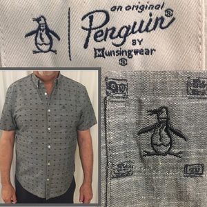 Awesome cassette tape design Men’s shirt from Penguin by Munsingwear sz XL